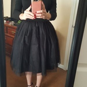 Black Tutu Tulle Skirt